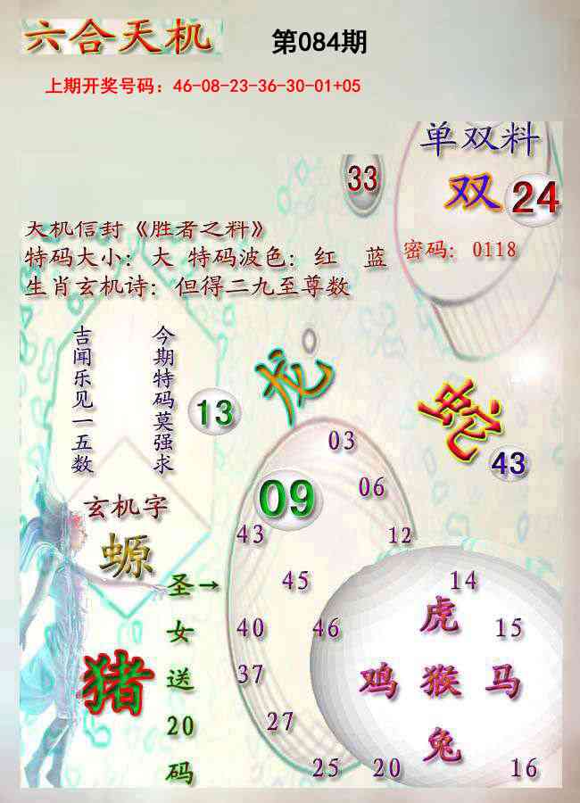 084期天机报[图]