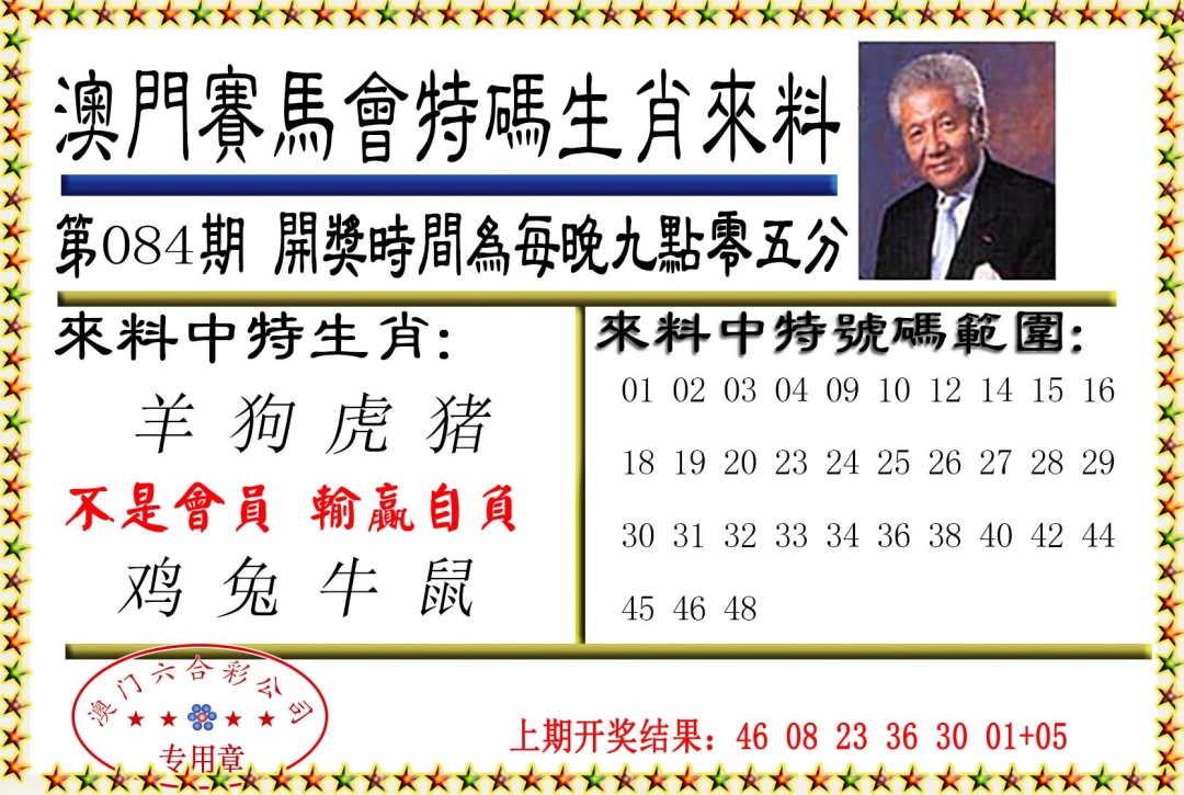 084期特码生肖来料[图]